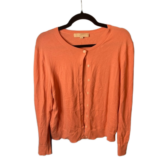 Loft Cardigan - XL Coral (More Pinky Coral) - Picture 5 of 6